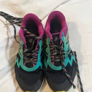 New Balance Women's Black and Teal Running Shoes